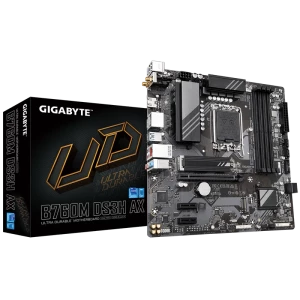 Материнская плата Gigabyte B760M DS3H AX, LGA1700, Intel B760, Micro-ATX