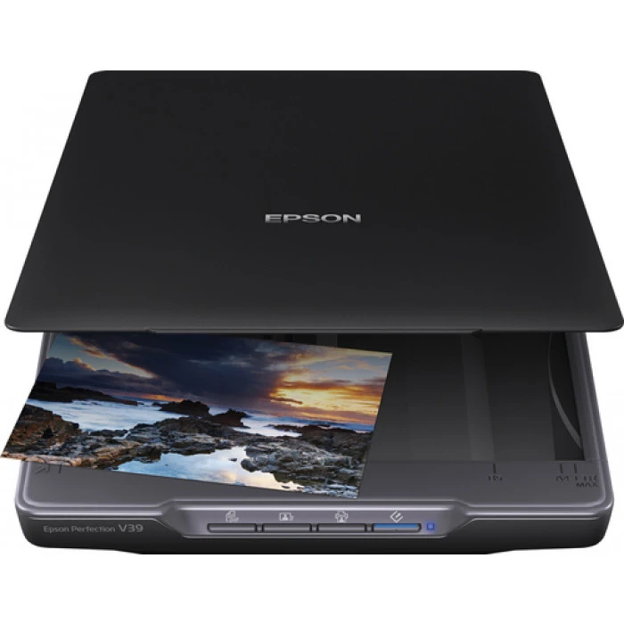 Планшетный сканер epson perfection v39ii, a4, чёрный 2