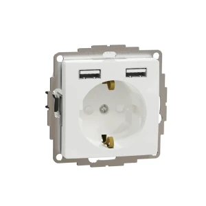 Pозетка + 2 usb sedna new 16 a 250 в белый schneider-electric