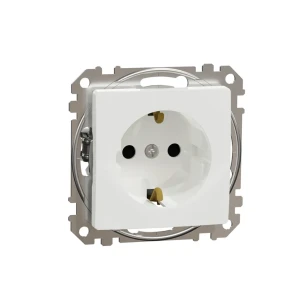 Внутренняя розетка заглушка с зажимами sedna new 16 a 250 в белый schneider-electric