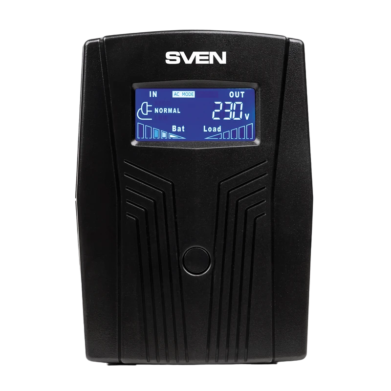 Sursă de alimentare neîntreruptibilă sven pro  50 lcd, linear-interactiv, 650va, turn 8