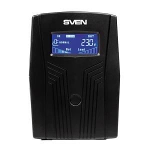 Sursă de alimentare neîntreruptibilă sven pro  50 lcd, linear-interactiv, 650va, turn Thumbnail 8