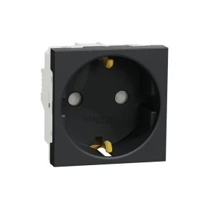 Priză unitară cu obturator unica studio 16 a 250 v antracit schneider-electric