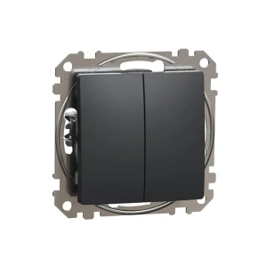 Întrerupător dublu cap scară sdd114108 sedna new 10 a 250 v antracit schneider-electric