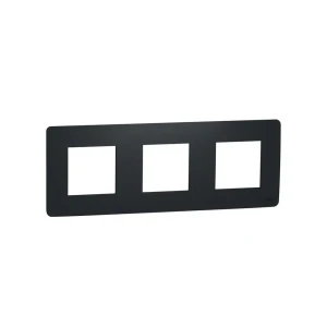 Ramă triplă unica studio antracit 6 module schneider-electric