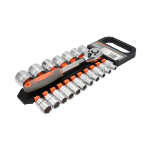 Set de chei tubulare cu clichet 1/2" as-drive 8 - 32 mm 19 buc. sthor Thumbnail 2