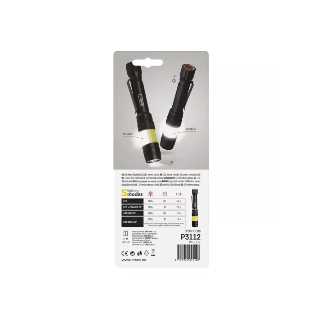Lanternă led emos p3112 270 lm 2 x aa 2
