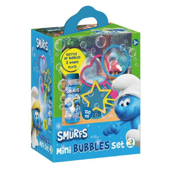 Set mini pentru baloane de săpun "smurfii", 150 ml 3