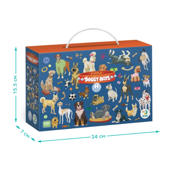Puzzle "zilele cățeilor", seria doggy days, 100 elem. 5