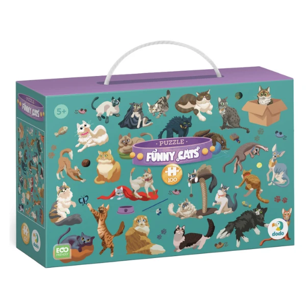 Puzzle "pisici haioaseă", seria funny cats, 100 elem. 3