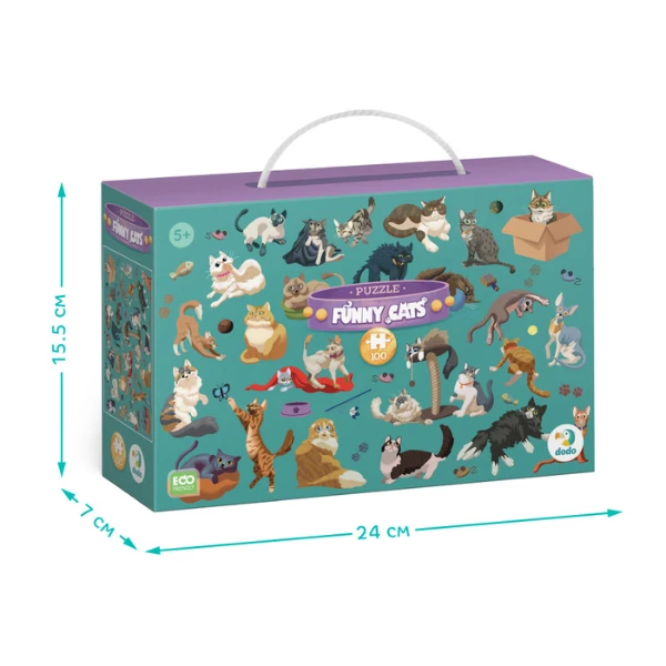 Puzzle "pisici haioaseă", seria funny cats, 100 elem. 5