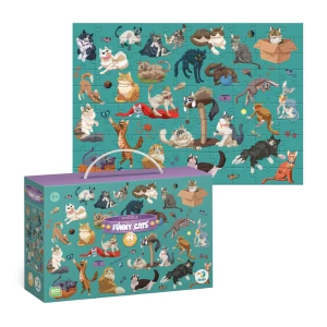 Puzzle &quot;Pisici haioaseă&quot;, seria Funny Cats, 100 elem.