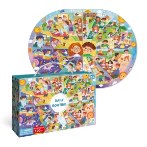 Puzzle &quot;Rutina zilnică&quot;, seria Puzzle-uri educative, 100 piese
