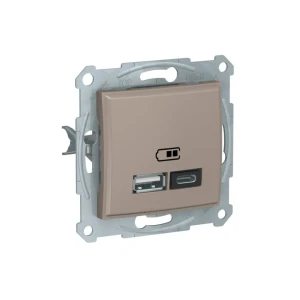 Розетка usb sedna 2.4 a 100 - 240 в ac бежевый schneider-electric