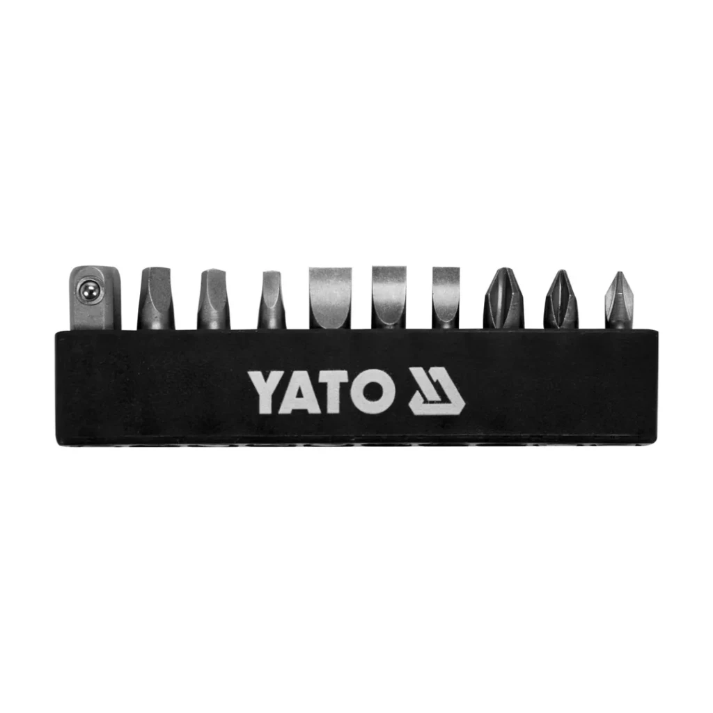 Cheie cu clichet cu biți 1/4" 11 buc. yato 2