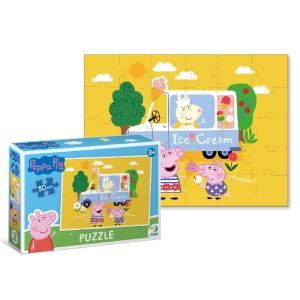 Puzzle &quot;Înghețata preferată a lui Peppa&quot;, seria Purcelușa Peppa, 30 elem.