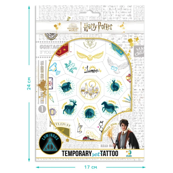 Set de tatuaje temporare pentru copii "harry potter: simboluri" 5
