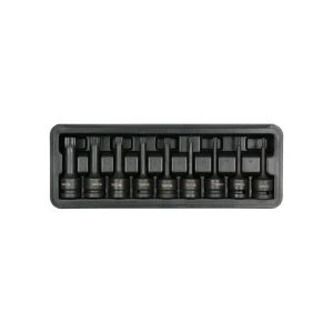Set biți de impact cu priză tubulară 9 buc. spline m4 - m16 1/2" yato