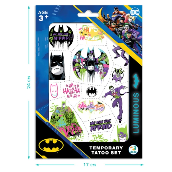 Set de tatuaje temporare pentru copii "batman: echipă" 5