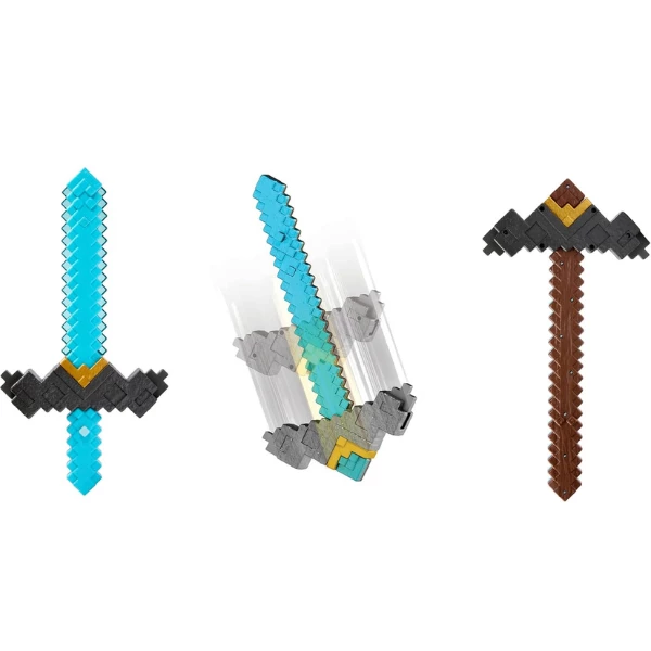 Minecraft 2-в-1: трансформирующийся меч и кирка (click and switch) 3
