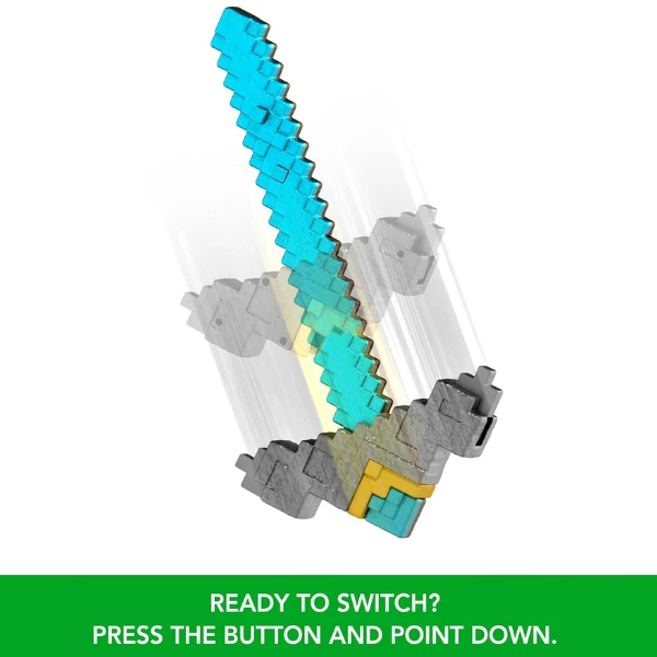 Minecraft 2-в-1: трансформирующийся меч и кирка (click and switch) 7