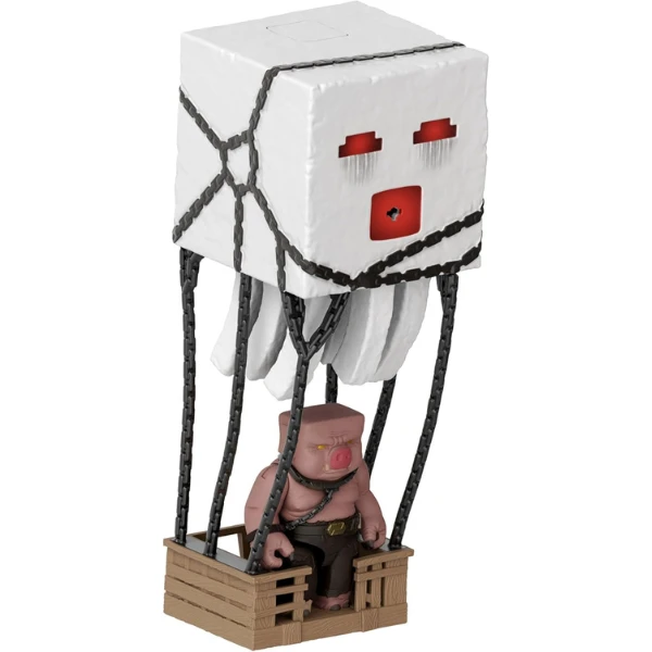 Игровой набор minecraft movie — гаст с атакой (свет, звук, снаряд) + фигура пиглина 5