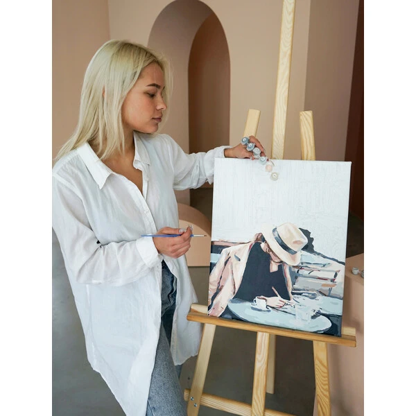 Картина по номерам 30*40 см (без упаковки) - цветущая парковка 5