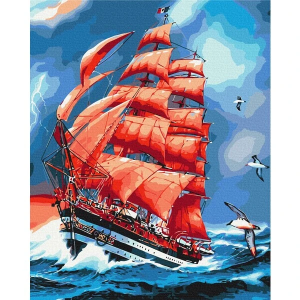 Pictură pe numere 30*40 cm (fără cutie) – pânze purpurii 3