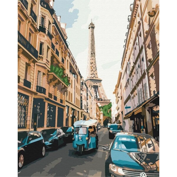 Pictură pe numere 30*40 сm (fără cutie) – parisul turistic 4