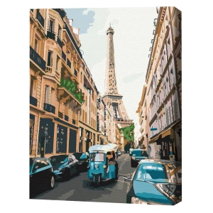 Pictură pe numere 30*40 сm (fără cutie) – parisul turistic Thumbnail 2