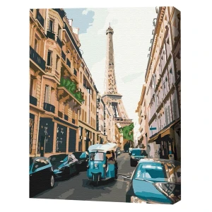 Pictură pe numere 30*40 сm (fără cutie) – parisul turistic