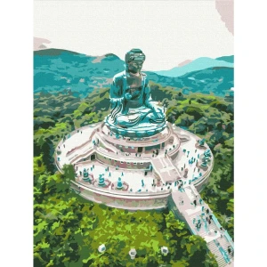 Pictură pe numere 30*40 сm (fără cutie) – marele buddha tian tan Thumbnail 3