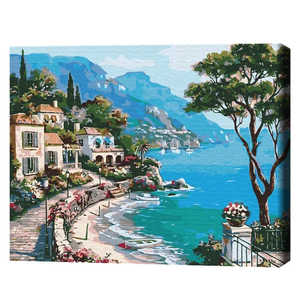 Картина по номерам 30х40 см (без упаковки) - итальянская набережная 2
