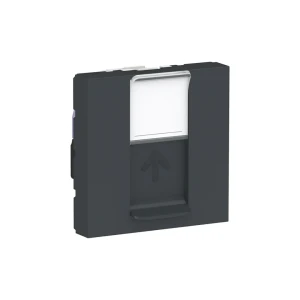Priză de date noua unica alb/negru 2 module schneider-electric
