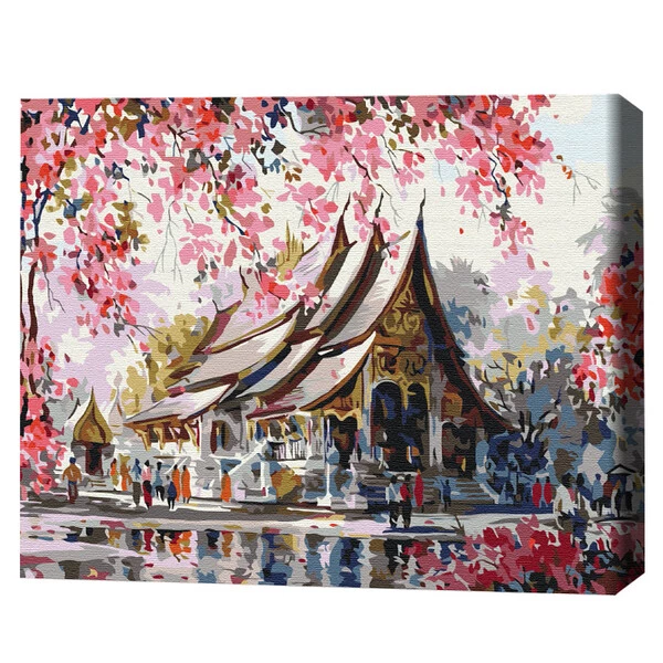 Pictură pe numere 30*40 cm (fără cutie) – templu thailandez 2