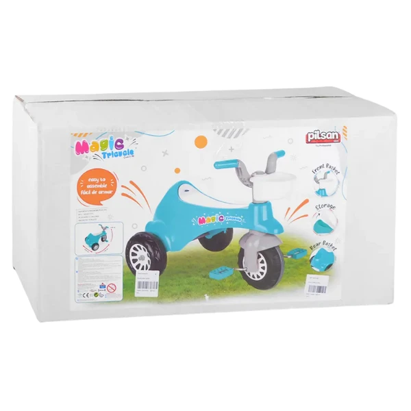 Трёхколёсный велосипед magic tricycle, синий 3