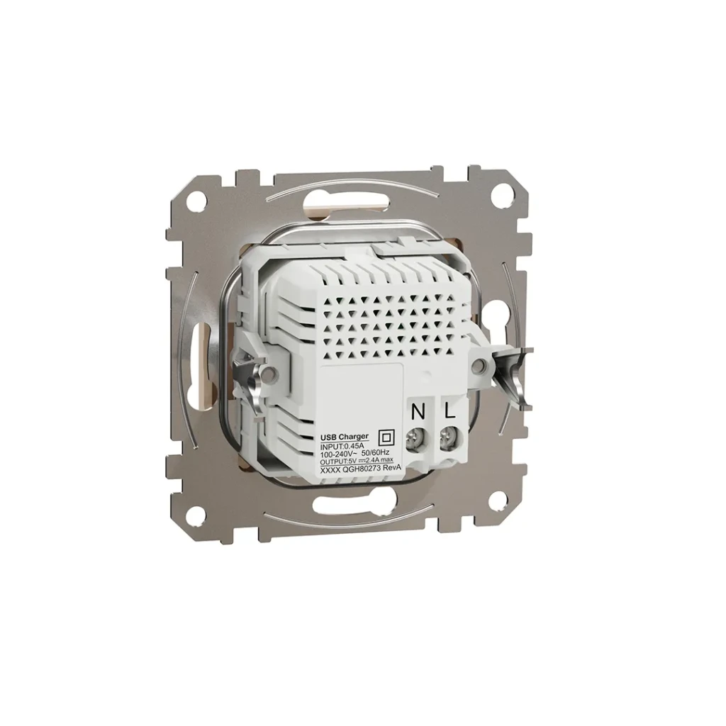 Priză dublă usb a + type c sedna new 2.4/2.1a 5 v bej schneider-electric 2