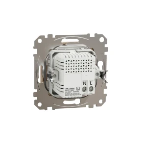 Priză dublă usb a + type c sedna new 2.4/2.1a 5 v bej schneider-electric Thumbnail 2
