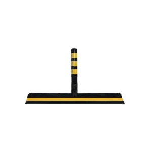 Separator de benzi cu 1 delineatori 100 x 21 x 13 / 75 x 8 cm negru/galben mfk