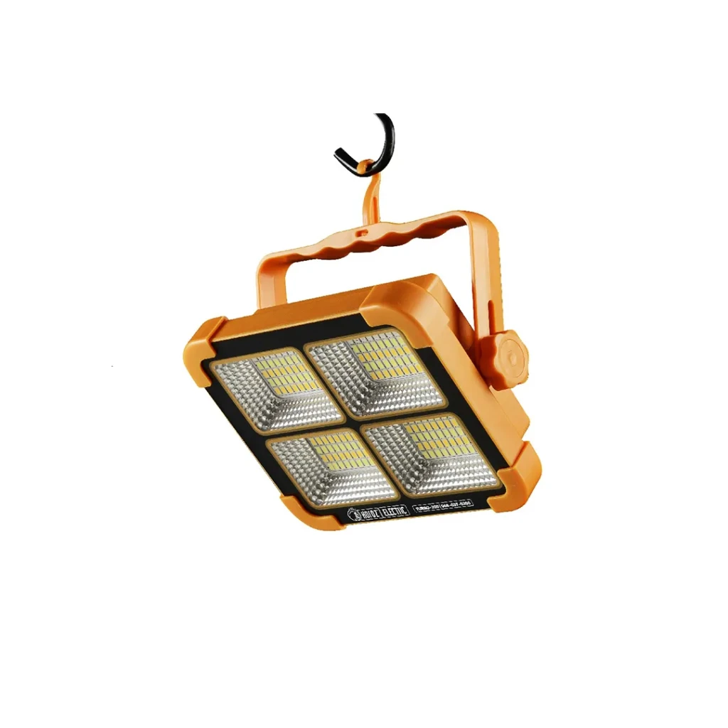 Proiector led cu panou solar turbo-200 200 w 3cct 3.7 v ip44 horoz 2