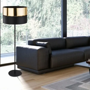 Lampadar hilton 15 w e27 220 - 240 v ip20 negru/auriu tk lighting Thumbnail 3