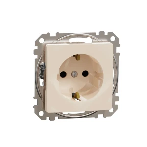Розетка sedna new 16 a 250 v ac бежевый schneider-electric