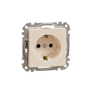 Розетка sedna new 16 a 250 v ac бежевый schneider-electric