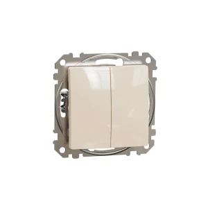 Întrerupător dublu sedna new 10 a 220 - 240 v bej schneider-electric