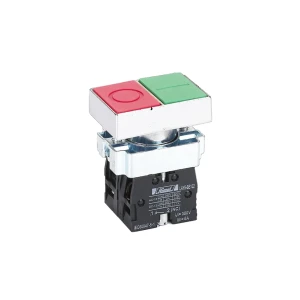 Buton hlay2el9325 1 no + 1 nc 24 v 6 a ip40 roșu/verde himel
