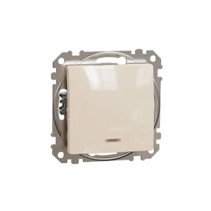 Întrerupător cu indicator sedna new 10 a bej schneider-electric