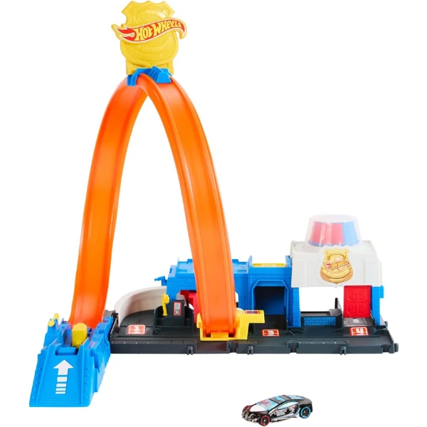 Игровой набор hot wheels city "полицейский участок" 4