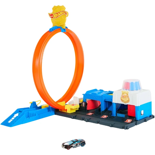 Игровой набор hot wheels city "полицейский участок" 2