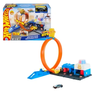 Игровой набор hot wheels city "полицейский участок"