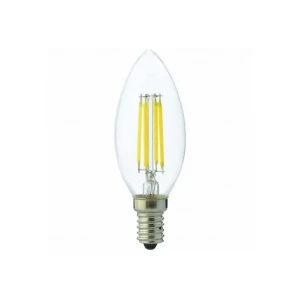 Bec led cu filament horoz filament candle-6 6 w e14 2700 k 700 lm 220 - 240 v
